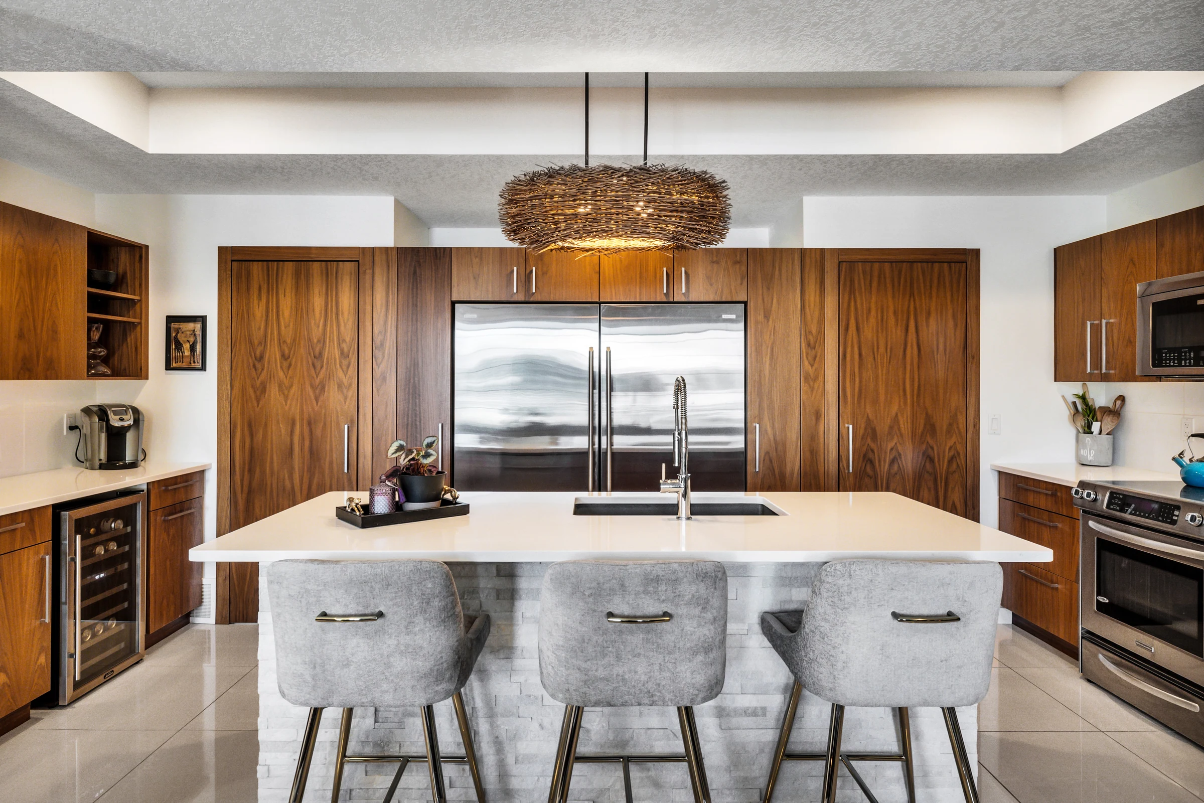 Open main-floor living, kitchen, and entertaining space at 10920 Church Street